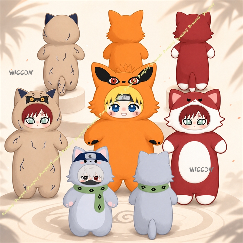 Original Anime Merchandise - Anime Ürünleri Yastık Kakashi Gaara Bebek
