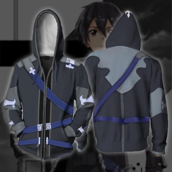 Anime Merchandise Jacket - Sword Art Online Anime CS Fermuarlı