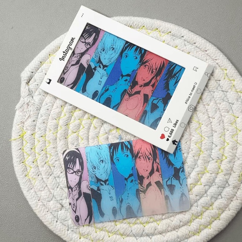 Evangelion Anime Merchandise - EVA Kartları Shinji Rei Asuka Langley