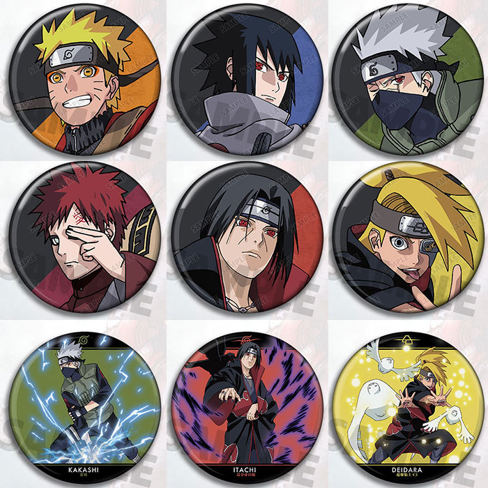 Anime Merchandise Naruto - Naruto Anime Rozet Pin Seti Kakashi