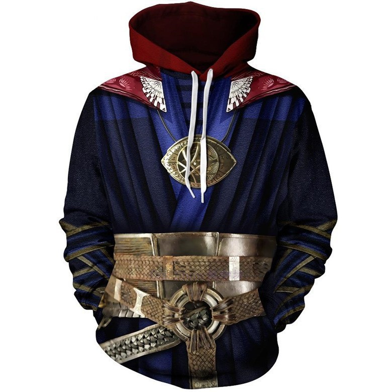 Anime Merchandise Jacket - Doctor Strange 3D Animasyon Kapüşonlu Üst,