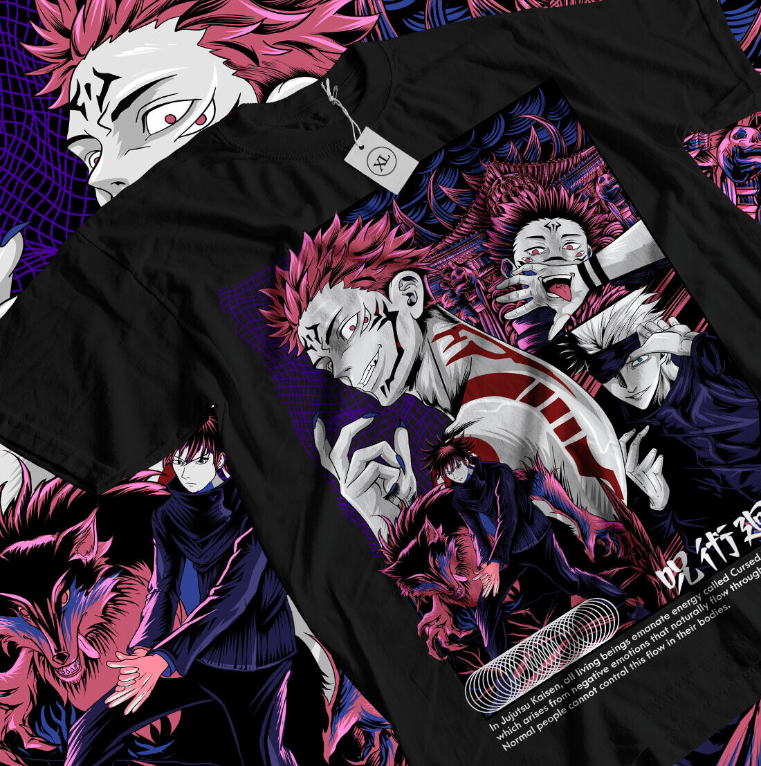 Ryomen Sukuna T-Shirt Jujustu  - Jjk Anime Merchandise incelemesi ve fiyatı